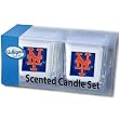 New York Mets 2 pack of 2"x2" Candle Sets - MLB Baseball Fan Shop Sports Team Merchandise