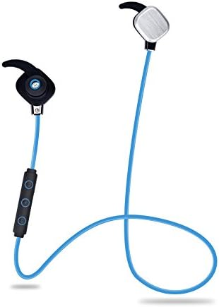 Sports Headphones, Magnetic Design Bluetooth Music Headset Wireless Sports Stereo Headphone Noise Cancellation Earbuds Headphones with Mic (Blue)