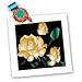 Beige Green Rose - 10x10 Quilt Square