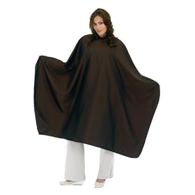 A Size Above Styling Cape with Snap Closure, Chocolate Brown by 