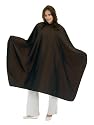 A Size Above Styling Cape with Snap Closure, Chocolate Brown