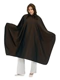 A Size Above Styling Cape with Snap Closure, Chocolate Brown
