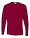 Jerzees Men's Heavyweight Blend 50/50 Long Sleeve T-Shirt (Cardinal, X-Large)