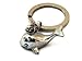 Pewter Whale Keychain