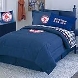 MLB Boston Red Sox Boys Baseball Sports Square Accent Pillow