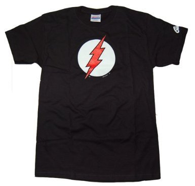  Officially Licensed DC Comics Black Flash Logo T-Shirt