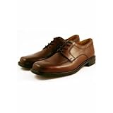 Bostonian Polino Brown Leather with Deerskin Bicycle Toe Lace-Up Shoes at Bostonian