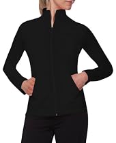 Danskin Women's Cotton Stretch Zip Front Jacket