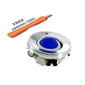 Royal Blue Blackberry Trackball / Joystick / Navigate / Pearl / Ring Repair Replacement Fix Fixing for Rim Blackberry Pearl 8100 8130 Curve 8300 8310 8320 8800 8820 8830 plus easy open opening tool and microfiber cleaning cloth.