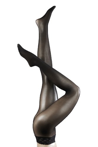 FALKE Damen Feinstrumpfhose  40660 Sensation nahtlose Strumpfhoses, Gr. 38/40 (S/M), Schwa Preisvergleich