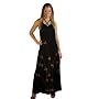 LONG BLACK BAMBOO SUMMER DRESS