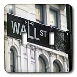 Signs - WALL STREET - Light Switch Covers - double toggle switch