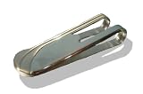 Image of Solid Silver Art Deco Style Mens Money Clip/Holder.