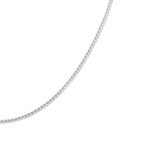 Karat Platinum Diamond-Cut Box Chain Necklace, 24