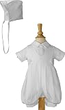 Boys White Gabardine Christening Baptism Knicker Set
