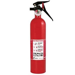 Fire Extinguisher w/ Metal Strap Bracket (2.5 lb ABC Service Lite MP)