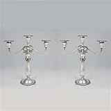 Baroque by Wallace, Silverplate Candelabrum Pair, 3-Branch