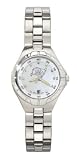 Tampa Bay Buccaneers Womens Pearl Watch With Stainless Steel Bracelet