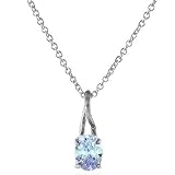 Sterling Silver CZ Pendant with 16 Chain