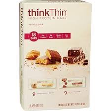 Think Thin High Protein Bar Variety Pack 18 Ct (Pack of 2 Boxes=36 Bars)