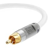 Mediabridge ULTRA Series Subwoofer Cable (25 Feet) - Dual Shielded with Gold Plated RCA to RCA Connectors - White - (Part# CJ25-6WR-G1 )