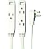 Axis 45505 3 Outlet Indoor Extension Cord, 8 Feet (white)
