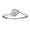 OCTOBER Birthstone Ring 10K White Gold Opal Ring