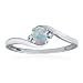 OCTOBER Birthstone Ring 10K White Gold Opal Ring