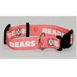 Chicago Bears Pink Large Pet Dog Collar (Large)