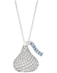 Diamond Extra Large Hersheys Kiss 3-D Diamond Pendant