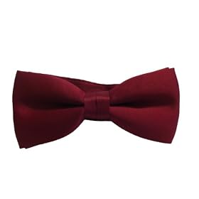 Dr Who Style Maroon Bow Tie - Polyester - Pre Tied - Fancy Dress