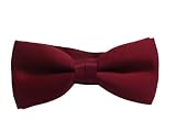 Dr Who Style Maroon Bow Tie - Polyester - Pre Tied - Fancy Dress