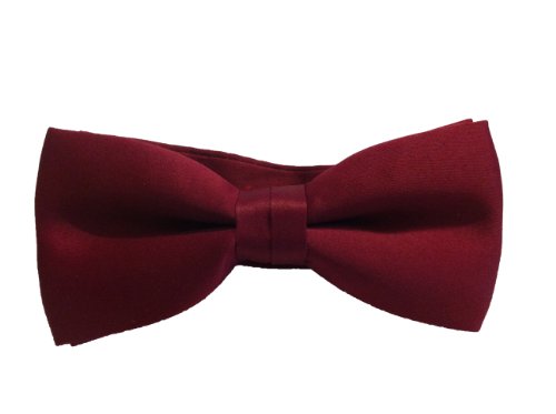 Dr Who Style Maroon Bow Tie - Polyester - Pre Tied - Fancy Dress