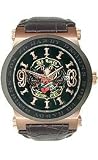 Ed Hardy Admiral Rose Gold Black Dial Men's watch #AD-RG