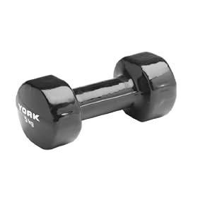 York - Fitbell, Manubrio, 1 pezzo, colore: Nero, 5 kg