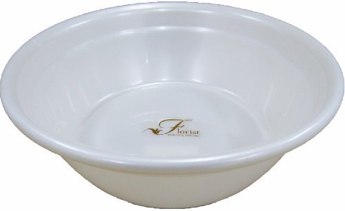 フローリスト FO 湯おけ ゴム底付 ホワイト B-957