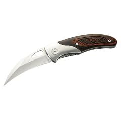 Herbertz Einhandmesser, AISI 420, Pakkaholz-Schalen, Edelstahlbacken, Clip