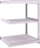 ＴＲＵＳＣＯ　ＴＵＧ型中量棚３００ｋｇ　連結　１５００Ｘ６２６ＸＨ１２００　３段　7555512 TUG30045L3B