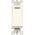 Leviton 5628-2W 20 Amp, 120 Volt, Decora Plus Rocker Pilot Light, Illuminated On, Req. Neutral Single-Pole AC Quiet Switch, Commercial Grade, Self Grounding, White