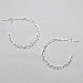 Hammered Hoop Earrings in Sterling Silver, 3/4" long (20mm), #9451