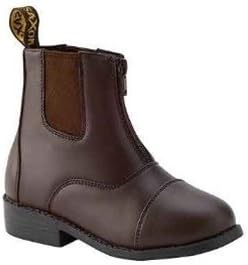Saxon Equileather Childrens Zip Up Paddock Boot