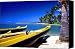 Maunalua Bay Outrigger Canoe Canvas Print / Canvas Art - Artist Thomas R Fletcher