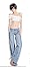 AvaCostume Women's Classic Washed Blue Wide Leg Bootcut Palazzo Jean Pants