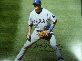 Young, Michael (Texas Rangers) Autographed/Hand Signed 11x14