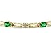 14K Emerald and Diamond Bracelet