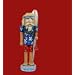 Dark Blue Tropical Nutcracker Christmas Holiday Surfer