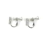 Screw On Barrel Pierced to Clip Earring Converter Silver