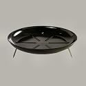 Bon-fire brazier black enamelled