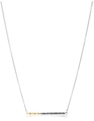 Melissa Joy Manning "Mixed Metals" Black Diamonds Bar Necklace