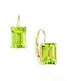 14k Gold Peridot Earrings